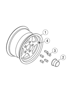 Spoke Aluminum Rims Diagram and Parts List for 217 39A100 Cub Cadet Lawn Tractor Accessories